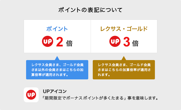 ポイントの表記について